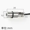 Luz LED Empotrada de 1 Watt para Suelo Exterior Impermeable Luz de Estrella Acero Inoxidable Foco de Piso Exterior Impermeable Bajo Voltaje 12