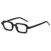 Nuevo marco cuadrado vintage para gafas transfronterizo, lentes sin graduación, hecho de material de PC, disponible en varios colores