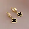 Pendientes de acero de titanio 2024 nueva moda europea y americana moda temperamento pendientes de alto sentido para mujer Corea del Sur círculo red social joyería para orejas