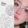 Pegatinas Faciales, Pegatinas de Diamantes para Maquillaje, Maquillaje Facial para Ojos, Diamantes Brillantes, Diamantes de Lágrima, Mariposa de Perlas para Maquillaje de Escenario, Pegatinas Faciales para Conciertos