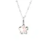 Collar de Flor de Perla Natural de Plata de Ley 925 para Mujer Diseño Sencillo de Nicho Temperamento Dulce Artístico Cadena para Clavícula 1443G