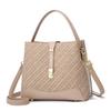 Bolso cubo tejido retro de nicho de alta calidad de gran capacidad para mujer 2023 otoño e invierno Nuevo bolso de comercio exterior para ir al trabajo