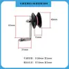 Máquina de Bobinagem de Fio Têxtil com Suporte Ajustável, Roda Guia de Fio, Guia de Fio Anti-Pulos, Polia da Máquina de Bobinagem, Roda Guia Removedora de Fiapos