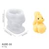 Molde de Vela de Aromaterapia de Ardilla Linda 3D Hecho a Mano DIY Adornos de Yeso de Aromaterapia de Animal Lindo Abrasivos de Silicona
