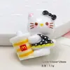 Accesorios de Resina DIY de Dibujos Animados, Pinzas para el Cabello de Pegamento Cremoso Gato Cola Cola, Hebillas para Zapatos de Funda de Teléfono, Colgantes para Llaveros