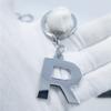 Llavero Estéreo de Aleación de Zinc de 26 Letras, Equipaje y Ropa Logotipo Inglés Inicial Creativo Colgante Pequeño Personalizado
