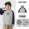 Sudadera para niño Right Europe, sudadera con capucha de invierno para bebé, forrada de polar, engrosada, ropa infantil de nuevo estilo, ropa de invierno para niños
