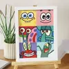 Presente Artesanal Pintura com Diamantes Brilhantes Brinquedo Educativo com Adesivos de Diamante e Porta-Retrato Peça de Exibição Criativa DIY