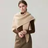 Outono e Inverno Espesso Padrão Ondulado Borda com Franjas Caxemira Triângulo com Franjas Xale Moda Feminina Versátil Cachecol de Tricô Manto