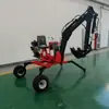Exportar Escavadeiras Pequenas com Rodas para Escavação de Jardins, Mineração e Movimentação de Terra