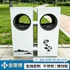 Cubos de basura para exteriores, papeleras, cubos de basura sanitarios clasificados para exteriores, de acero inoxidable, comerciales, para zonas escénicas, parques y comunidades residenciales, hechos a medida