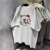 2026 Verão Estilo Europeu e Americano Versátil Moda Casual 100% Algodão Puro Manga Curta Confortável Hip-Hop Top Camiseta