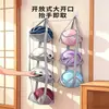 Bolsa de almacenamiento para baloncesto, soporte plegable para el hogar para guardar voleibol y balones de fútbol, estante de almacenamiento multicapa para cascos y gorras