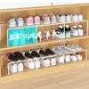 Zapatero ahorra espacio, herramienta mágica para guardar zapatos, estante divisor, zapatero, panel divisor incorporado, estante de almacenamiento en capas extensible