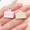 Série Dia dos Namorados de Pingentes Esmaltados em Liga Metálica Acessórios para Joias Artesanais DIY Pingentes para Colar Pulseira Brincos Chaveiro