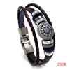 Pulseras de Cuero Tejidas a Mano Creativas y Personalizadas para Hombres y Mujeres, Pulseras Hip-Hop Simples y Elegantes, Venta al por Mayor de Joyería Transfronteriza