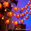 Cordões de Luzes de Halloween Transfronteiriços, Cordões de Luzes de Abóbora LED, Cordões de Luzes Coloridas Pequenas de Fantasma e Morcego, Luzes de Ambiente, Luzes Decorativas