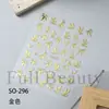 Beleza Completa Transfronteiriça Novos Adesivos de Nail Art Ins Outono Aurora Laser Folha de Bordo Adesivos de Nail Art