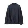 Comercio Exterior Transfronterizo Ropa de Mujer Primavera 2025 Estilo Europeo y Americano Temperamento Textura de Alta Calidad Satén Plisado Camisa de Manga Larga con Solapa