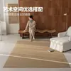 Alfombra de Imitación de Sisal Estilo Retro, Alfombra de Área Grande para Sala de Estar, Sofá, Mesa de Café, Alfombra de Bucle de Piña Resistente al Desgaste y a las Manchas para Dormitorio