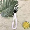 Chaveiro Colorido Cordão Mosquetão Trançado Boneco Corda de Mão Boneco de Pelúcia Acessórios para Bonecas Corda de Fita