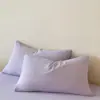 Hilo de Bebé Arrugado Clase a Hilo de Doble Capa Color Puro Algodón Puro Sábanas Individuales Pieza Única 100 Algodón Hilo Arrugado Único Funda de Almohada
