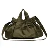 Bolsa Saco Nova Feminina de Lona de Nylon Bolsa de Ombro Bolsa Feminina Grande Capacidade Dobrável para o Trabalho Transversal Bolsa Bolinho