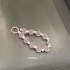 Estilo nuevo y popular transfronterizo Color dopamina hecho a mano con cuentas accesorios de moda de alta gama colgante versátil para teléfono móvil