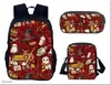 Mochila Escolar Harry Potter de Tres Piezas Mochila Casual para Hombres y Mujeres Mochila para Estudiantes Impresa de Gran Capacidad Mochila para Exteriores