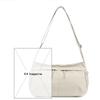 Bolso bandolera de nailon impermeable para hombre y mujer, estilo deportivo sencillo, de gran capacidad, informal, para hombro.