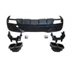Adequado para Mercedes-Benz Gle Coupe Lip Traseiro X292 Modelo Gle63S Amg Modificado Lip Traseiro Preto Brilhante Ponteira de Escape Quatro Saídas