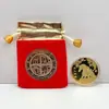 Moneda Conmemorativa Año del Caballo 2026 Moneda de Oro Sólido de la Suerte Caja de Regalo Linda del Zodiaco Año Nuevo Regalo Pequeño Conmemorativo de Año Nuevo