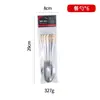 Serie Medio Oriente Paquete de 6 Juego de Cubiertos de Acero Inoxidable Corona Diamante Estrella Chapado en Oro Real Cuchillo Tenedor Cuchara para Comida Occidental Bolsa de PVC
