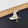 Broche Retro de Calabaza de Halloween, Sombrero de Bruja con Estrella, Moda Personalizada para Mujer, Insignia de Corsage de Dibujos Animados Creativos, Accesorios para Ropa