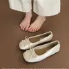 Zapatos Mary Jane de Cuero Suave Cómodos para Mujer, Estilo Nuevo Otoño 2026, con Moño de Hada y Punta Redonda, para combinar con una falda