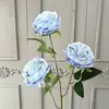 Arranjo de Flores Artificiais Azuis de Luxo para Casamento Arranjo Floral DIY Arranjo de Flores para Janela de Shopping Center ao Ar Livre Paisagismo com Flores Artificiais