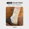 Nuevos calcetines de otoño de hilo de lunares hasta la mitad de la pantorrilla, absorbentes de sudor y resistentes al olor, hechos de algodón de Xinjiang, con lindos diseños de dibujos animados, calcetines para estudiantes al por mayor