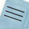 Porta libreta de ahorros de cuero PU sensible a la piel transfronterizo, posición para múltiples tarjetas, botón de presión, costura de una sola vuelta, porta libreta de ahorros, logo