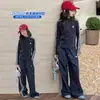 Conjunto deportivo para niñas, nueva colección otoño 2026, estilo americano primavera y otoño para niños, conjunto casual de dos piezas para niños mayores, venta al por mayor