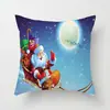 Funda de almohada de dibujos animados merryChristmas estilo europeo y americano funda de cojín decorativo para la cintura de árbol de Navidad calcetines de caramelo
