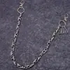 Cadena de pantalón de calavera transfronteriza europea y americana, cadena de billetera de calavera de una sola capa versátil y única, cadena de pantalón accesorio de jeans de moda