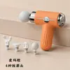 Mini pistola de massagem, massageador de relaxamento muscular com três cabeças, mini pistola de massagem elétrica, massageador de pescoço silencioso e de nível profissional, 95