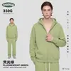 Ropa para Hombre Ckx Felpa Gruesa Forrada de Polar de Peso Pesado 350g Niebla Estilo Americano 19 Colores Sudadera con Capucha Holgada de Doble Cremallera
