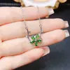 Venta al por mayor de fábrica Popular Pulsera de Diopsido Natural con Incrustaciones de Plata S925 Piedra Principal 3*5 Joyería de Lujo Venta Directa de Fábrica