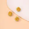 Contas Espaçadoras Vazadas Antigas Douradas Incrustadas, Preserva-Cor, Acessórios DIY Feitos à Mão, Contas Grandes com Furo Dourado para Pulseiras de Brincadeiras Culturais