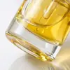 Botella de vidrio con gotero de 30 ml, botella para loción cosmética, botella para esencia para el cuidado de la piel, botella para aceite capilar, empaque de botella transparente