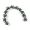 Tira de aguja de pino adorno de aguja de pino accesorios navideños para manualidades suministros de decoración del hogar tira de rama de pino ratán sintético