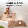 Funda de almohada de algodón puro, Par de algodón, Funda de almohada de gasa de dibujos animados, Antideslizante, Anticaída, Funda de almohada para el hogar, Paquete individual