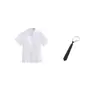 Nueva camisa blanca JK, minifalda femenina, corte ajustado, estilo preppy, top de uniforme con corbata y lazo, camisa versátil