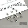 Cuentas espaciadoras plateadas para accesorios de manicura, estilo metálico vintage, fragmentos plateados irregulares, círculos redondos, pedrería de aleación, accesorios para manualidades